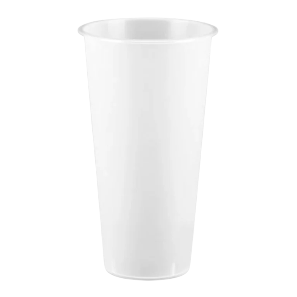 【CY-Z700】Frosted Plastic Hard Boba Tea Cup (90mm Rim Diameter) 500CT x 24OZ
