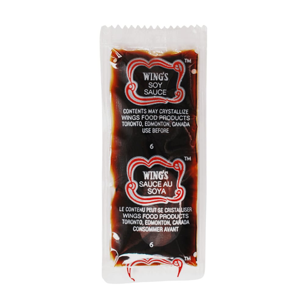 【Wing's】Soy Sauce Portion Pack 500PC x 8ML