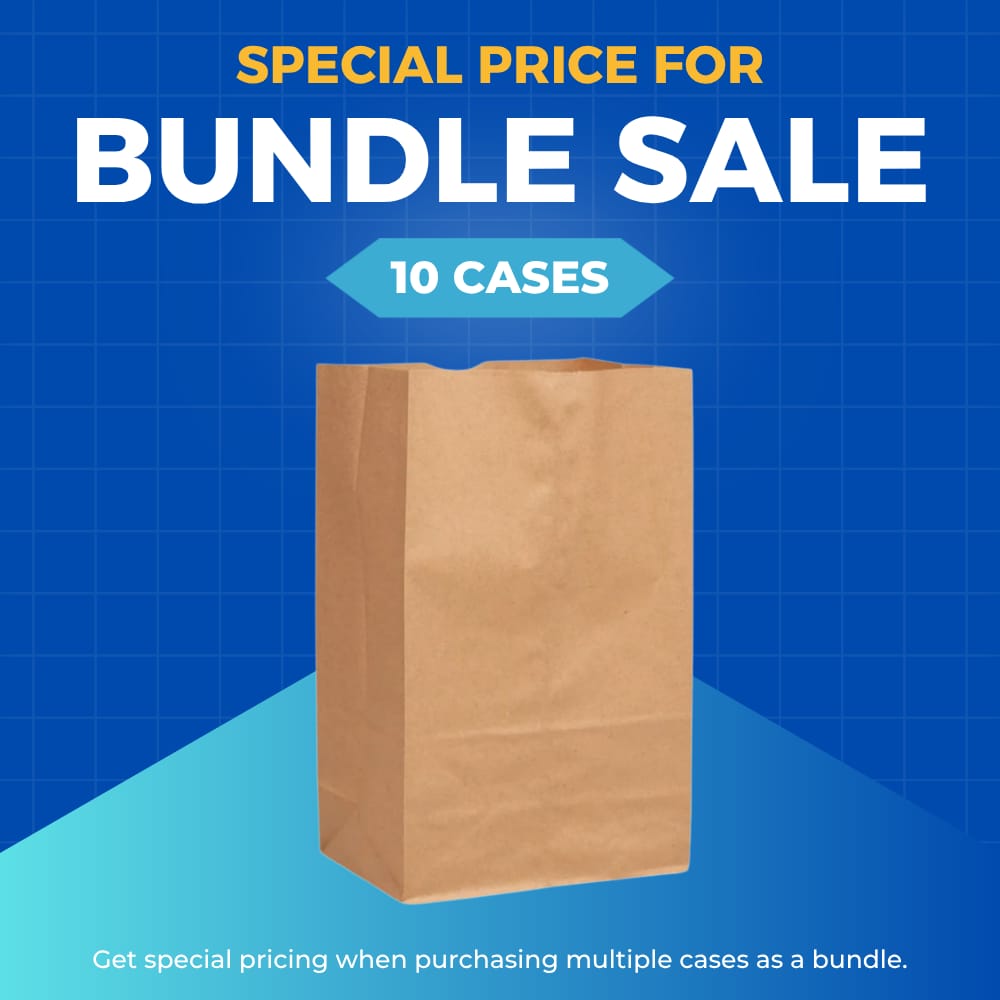 [DD60-12717] 12 x 7 x 17" Kraft Paper Bag 500CT (min. 10)