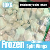 Chicken Wings/Split Wings, Large, IQF Frozen 10KG
