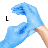 【Nitrile】Gants en nitrile bleus grands 10 x 100CT
