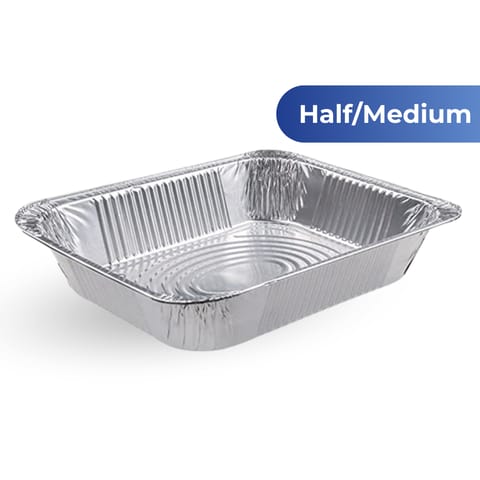 【SUNPAK】[AC3326M] Half Size Medium Foil Pan 100CT