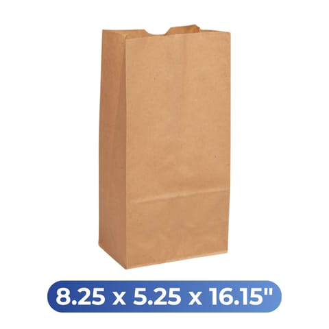 【Rosenbloom】8.25 x 5.25 x 16.15" #20棕色纸袋 500CT (20LB)