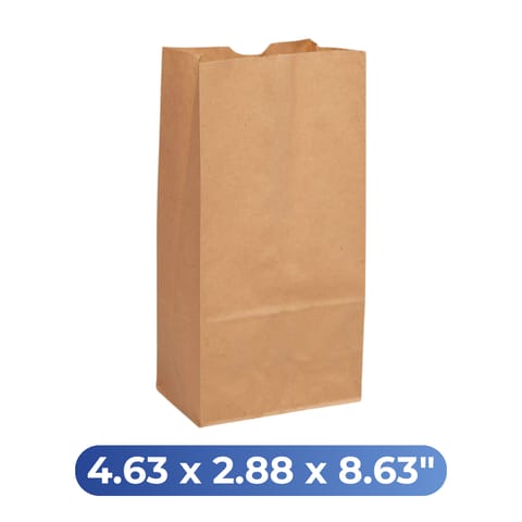 【Rosenbloom】4.63 x 2.88 x 8.63" #3棕色纸袋 500CT (3LB)