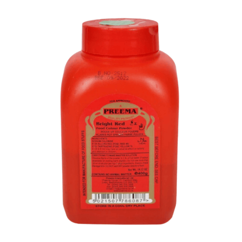 【Preema】Bright Red Food Colour 20 x 400G