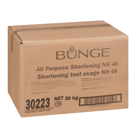 【Bunge】All Purpose Shortening NH 46, Fresh 20KG