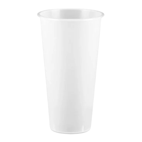 【CY-Z700】Frosted Plastic Hard Boba Tea Cup (90mm Rim Diameter) 500CT x 24OZ