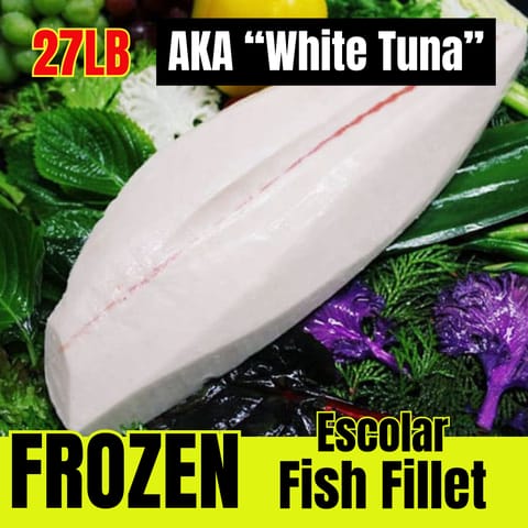 White Tuna Fillet (Escolar), Frozen 27LB