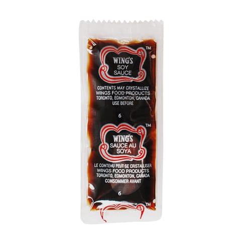 【Wing's】Soy Sauce Portion Pack 500PC x 8ML