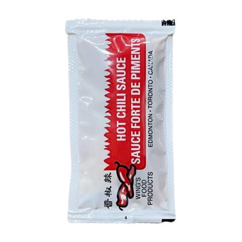 【Wing's】Hot Chili Sauce Portion Pack 500PC x 7ML