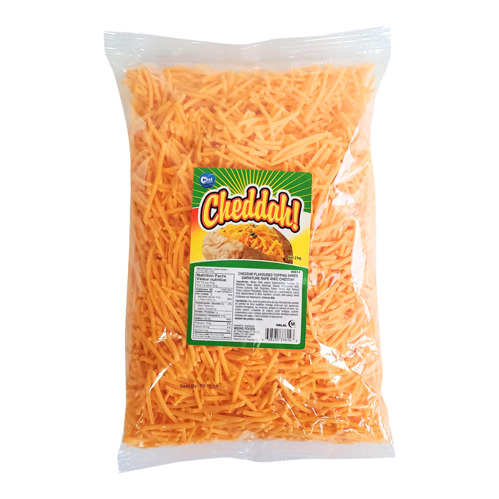 【Chef Nutri】切达风味奶酪切丝 4 x 2KG