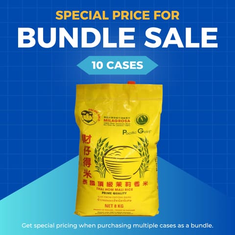 【Pacific Gold】Thai Jasmine Rice/Hom Mali Rice 8KG (min. 10)