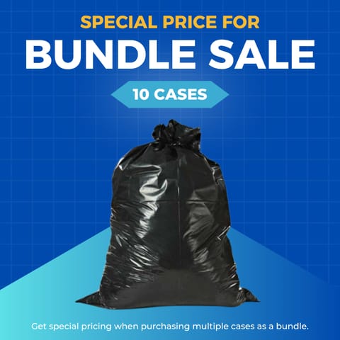 [Strong] 35 x 47'' Non-Heavy Duty Black Garbage Bags 250CT (min. 10)