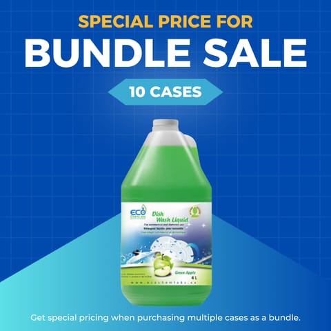 【Locanz Eco】Dishwasher/Dishwashing Liquid (Green Apple Scent) 4 x 4L (min. 10)