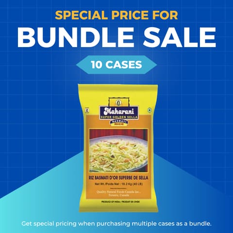 【Maharani】Super Golden Sella Basmati Rice 40LB (min. 10)