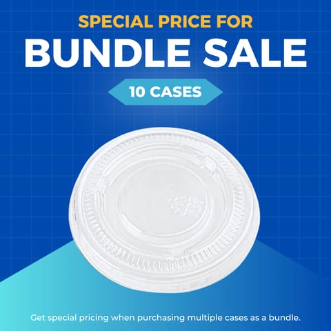 【SUNPAK】0.75/1oz Portion Cup Lid 2500CT (min. 10)