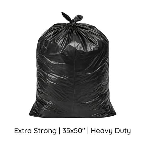 【Heavy Duty】[35x50] 35 x 50'' Extra Strong Black Garbage Bags 150CT
