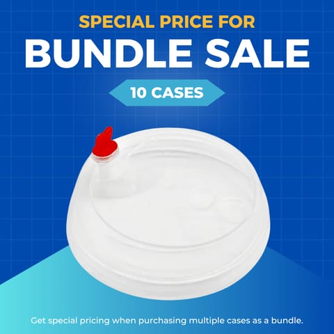 【CY-Z89】90mm Clear PP Boba Tea Sip Lid w/ Red Heart Shaped Plug (Fit CY-Z500/700 Cups) 1000CT (min. 10)