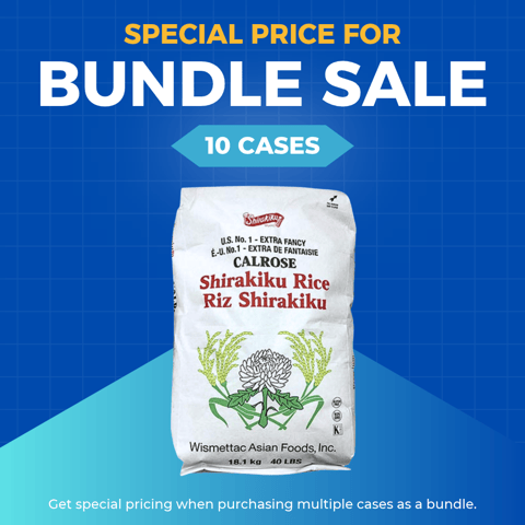 【Shirakiku】US No.1 Calrose Sushi Rice 40LB (min. 10)