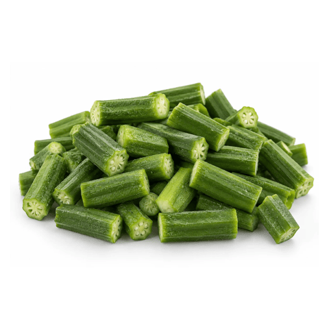 Cut Okra/ Okra Pieces, Frozen 5 x 1KG